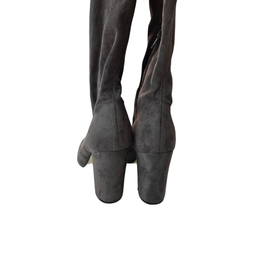 Ivanka‎ Trump Over-The-Knee Suede Boots - Brown, Size 7.5M